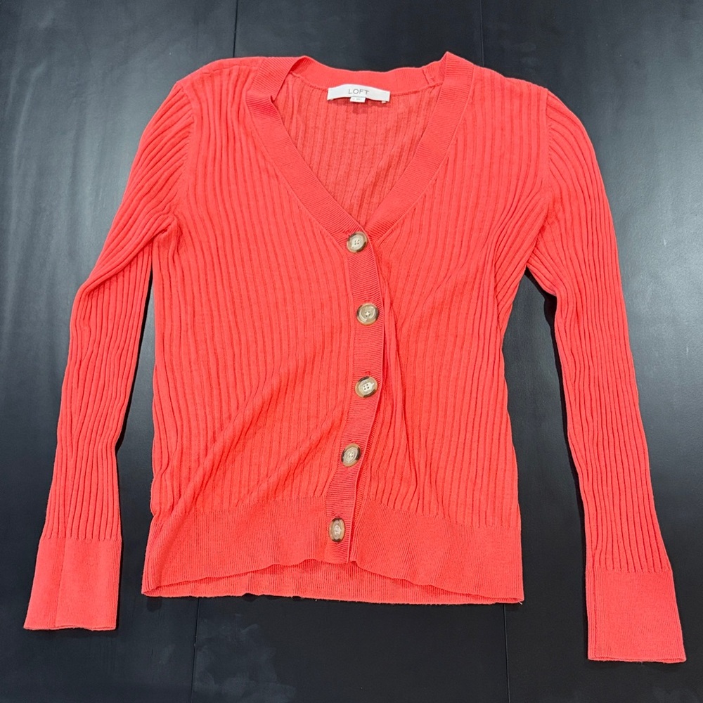 Loft sweater size medium. Coral color